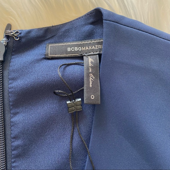 BCBGMAXAZRIA Clare Dress Dark Navy - Picture 9 of 11